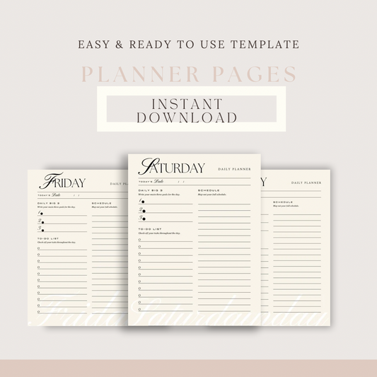 Aesthetic ddigital planner